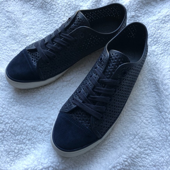 navy blue floral shoes